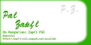pal zapfl business card
